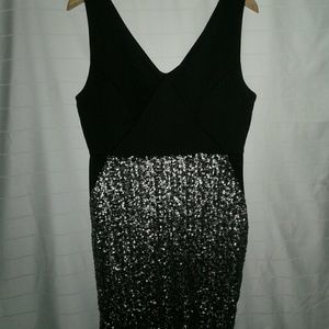 Metaphor Black Sequin Dress